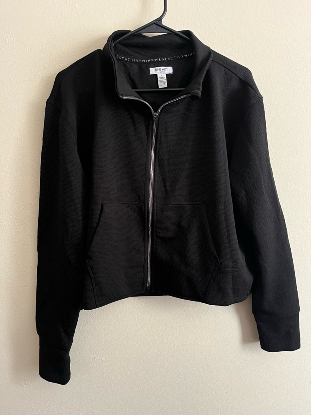 Nine West Women's Black Full-Zip Jacket
